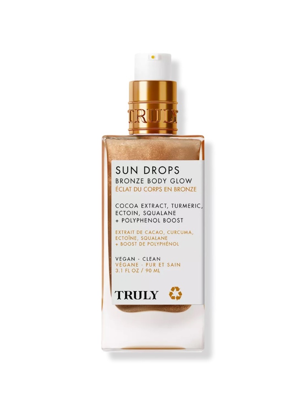 TRULY Sun Drops Bronze Body Glow - Metallic Bronze and White Packaging - Picture 3 of 5